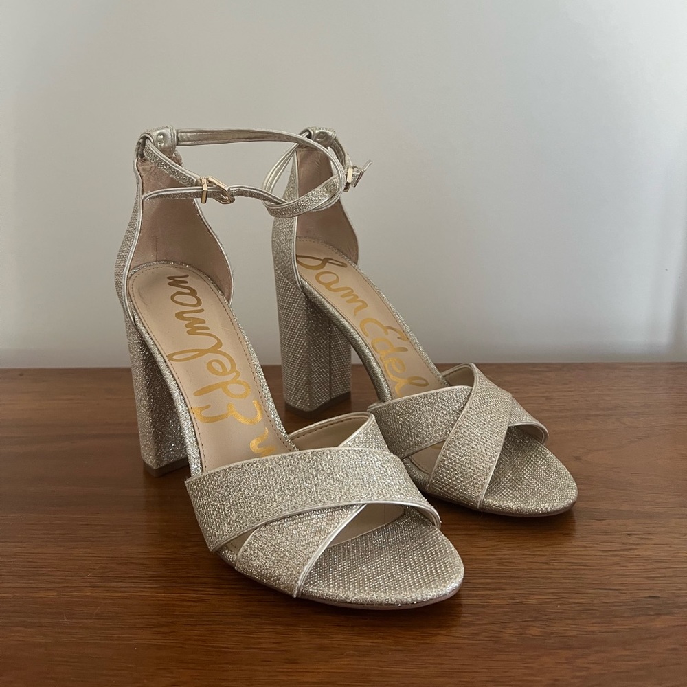 Sparkly Sam Edelman heels, women’s size 9.